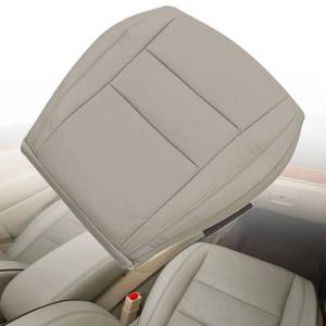 lot 4304 image: NLQR Front Driver Side Bottom Replacement Seat Cover Tan Microfiber Leather Compatible with Jeep Grand Cherokee 2011 2012 2013 2014 2015 2016 Compatible with Dodge Durango 2011-2018