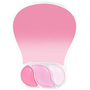 lot 4315 image: LUOMIRA Ergonomic Gel Mouse Pad with Wrist Support �� Non-Slip Desk Mousepad for Laptop & Computer, Rose Pink Gradient