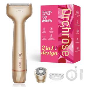 lot 4325 image: Orchrose Electric Razor for Women Body Rechargeable Painless Electric Shaver for Bikini Face Body Legs Underarms - Portable for Travel