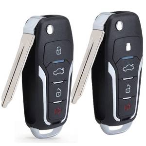lot 4344 image: Beefunny Pair Replacement Upgraded Flip Remote Car Key Fob 315MHz 4D63 Chip for Ford Lincoln Mercury CWTWB1U345, CWTWB1U331, CWTWB1U322, GQ43VT11T