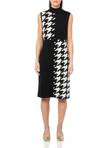 lot 4347 image: Anne Klein Houndstooth Mock Neck Sweater Dress XL