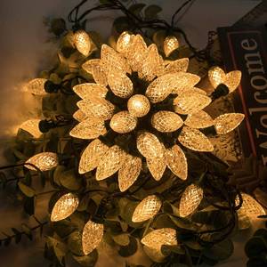 lot 4359 image: AWQ 50LED 49 FT C9 Christmas String Lights Plug in Fairy Twinkle String Lights 8 Modes Timer Function Waterproof Extendable for Indoor Outdoor Wedding Party Christmas Decoration (50, Warm White)