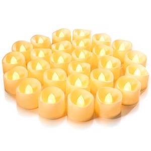 lot 4396 image: Homemory 24-Pack Flameless LED Tea Lights Candles Battery Operated, 200Hour Fake Electric Candles TeaLights for Votive, Aniversary, Wedding Centerpiece Table Decor, Funeral, Halloween, Christmas