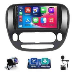 lot 5426 image: 5GHz WiFi Car Radio for Kia Soul 2014 2015 2016 2017 (Manual AC) 2G64G 9 inch Touch Screen Upgrade for Kia Soul Car Stereo with Wireless Carplay Android Auto GPS Bluetooth FM RDS  Backup Camera