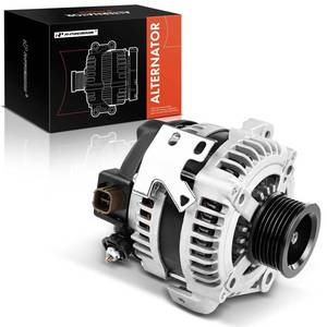 lot 5431 image: A-Premium Alternator Compatible with Toyota Camry 04-06, Highlander 04-07, Solara 04-08 & Scion tC 05-10, L4 2.4L, 12V 100Amp Clockwise 7-Groove Pulley, Replace# 104210-3880, 27060-0H100