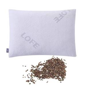 lot 5435 image: LOFE Organic Buckwheat Pillow for Sleeping -14x20, Adjustable Loft, Breathable for Cool Sleep, Cervical Support for Back and Side Sleepers(Tartary Buckwheat Hulls, A Removable Pillowcase)