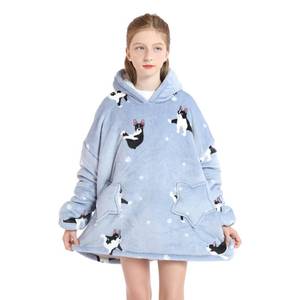 lot 5444 image: Wearable Blanket Hoodie for Kids 4-12YR Oversized Animal Hooded Blanket Super Soft Comfortable Warm Flannel Dogs