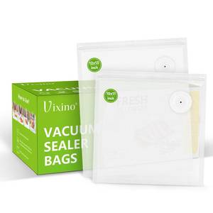 lot 5470 image: Vixino Vacuum Sealer Bags, 40 Reusable Vacuum Sealer Bags for Food Storage, BPA-Free, Meal Prep and Sous Vide Cooking,Works for Handheld Sealer and Vac Sealer Machine with External Vacuum Systems
