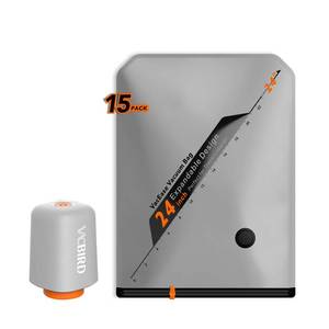 lot 5507 image: Rechargeable Wireless Pump Travel Storage Bags Set - 15 Pack Medium Size Vacuum Bags for Travel & Home, Space-Saving Compression Packing for Clothes, Blankets & Bedding