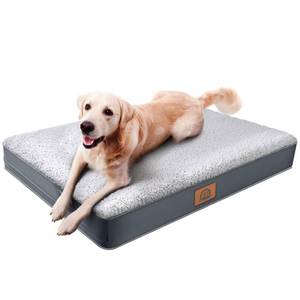 lot 5542 image: Sunheir Orthopedic Dog Beds for Small Dogs, Waterproof Puppy Bed with Removable Washable Cover, Non-Slip Bottom and Egg-Crate Foam, (Grey, 24.0 L x 16.0 W x 3.0 Th)