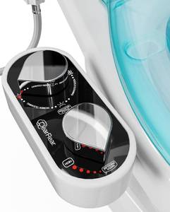lot 5575 image: CLEAR REAR Bidet Attachment for Toilet Seat - Non-Electric, Self-Cleaning Dual Nozzle, Adjustable Water Pressure, Rear & Feminine Wash Hygienic Bathroom Upgrades - Fits Elongated Toilets (White)