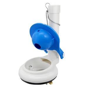 lot 6157 image: Lychee Light Toilet Flush Valve Assembly for One-Piece Toilets with Flapper and Chain 3-Inch Replacement Parts, Repair Kit, Easy Install.