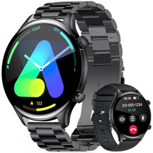 lot 6199 image: BRUBOSES AMOLED 1.75 Smart Watch for Men (AnswerMake Calls),Lightweight 100 Sport Modes Fitness Watchs Sleep Monitor IP68 Waterproof Health Monitor Smartwatch for Android Phones iPhone