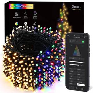 lot 6226 image: BrizLabs Color Changing Christmas Lights, 262ft 800 LED Smart Christmas String Lights Work with Alexa & Google Home, Warm White & Multicolor WiFi Xmas Tree Light Music Sync for Xmas Tree Home Decor