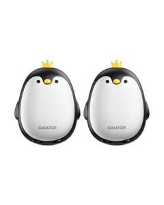 lot 6233 image: Gaiatop Magnetic Hand Warmers Rechargeable 2 Pack, 3 Settings Cute Pocket Penguin, Fast Hot Hands Reusable Portable Electric Heater for Camping Hunting Golf, Stocking Stuffers Gifts for Women Men