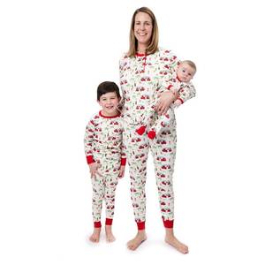 lot 6313 image: HonestBaby Family Matching Holiday Pajamas Organic Cotton for Men, Women, Kids, Toddlers, Baby Boys, Girls, Unisex Pets, Have a Ball, Small