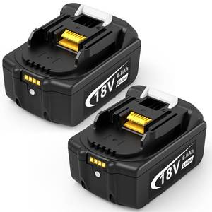 lot 6314 image: Djsanu 6000mAh Replacement for Makita 18V Battery 2 Packs with LED Indicator Compatible with Makita BL1850BBL1860BBL1840BBL1820B & Cordless ToolsChargers