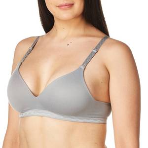 lot 6346 image: Warners Womens Blissful Benefits By Warners Ultrasoft Wirefree Bra Bra, -graphite gray, 38C