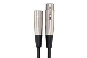 lot 6377 image: Professional XLR Audio Cable, 3 Feet, Male to Female Connectors, Black with Silver Housing