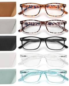 lot 6384 image: JOLISU 5 Pack Reading Glasses For Women,Spring Hinges, Sturdy and Durable (2.00)