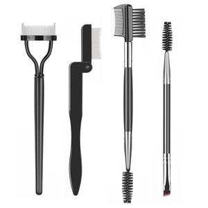 lot 6388 image: SWEET VIEW Eyelash Comb Lash Separator Tool Brow Brush & Lash Spoolie Professional Eye Makeup Tools (4 Pieces Set)