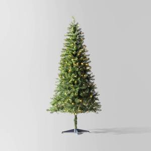 lot 7335 image: 6.5 Pre-Lit LED Alberta Spruce Artificial Christmas Tree with Color Changing, Flashing, Fading Lighting Effects - Wondershop��