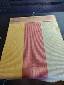 lot 8257 image: Striped Cotton Lurex Table Runner 16x80