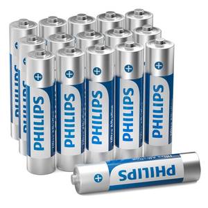 lot 8266 image: PHILIPS AAA Batteries 16 Pack Alkaline Triple A Battery 1.5V Ultra Long Lasting 3A Batteries-10-Year Shelf Life