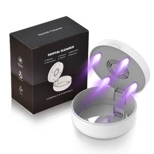 lot 8275 image: Voraiya UV Retainer Case with Fan, Portable Cleaning Denture Cases with UV Lights Rechargeable Retainers Cleaner Container for Partial Denture, Aligners, Mouth Guard, Night Guard, Braces