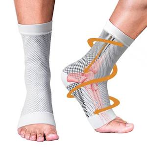 lot 8277 image: Neuropathy Socks for Women and Men, Soothe Compression Socks for Neuropathy Pain, Ankle Brace Plantar Fasciitis Socks for Relief of Foot Pain Swelling, Achilles Tendonitis (White,LXL)