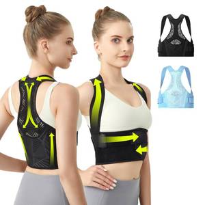 lot 8320 image: aoFIT Posture Corrector for Women - Lightweight and Breathable Back Brace for Pain Relief, Rounded Shoulders and Hunchback, Compact & Portable with Fashionable Design, Invisible Under Clothes Black M