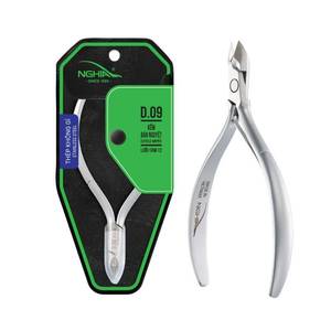 lot 8322 image: NGHIA Cuticle Nipper - D-09 JAW 12  Stainless Steel  Durable and Sharp  Ergonomic Design  Grey Plated  Ideal for Salons and Home Use