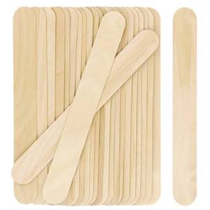 lot 8337 image: WISYOK 8 Jumbo Craft Sticks, 60pcs Extra Large Natural Premium Wood, Ice Cream Sticks, Jumbo Sticks, Large Tongue Depressors, Plant Labels, Hair Removal and Waxing Supplies, Crafting