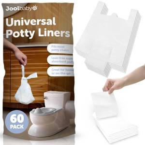 lot 8360 image: Disposable Potty Liners �� Universal Fit for Potty Chairs, Super-Absorbent (60 Count) �� Jool Baby