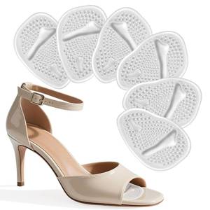 lot 8365 image: LeaOcaao Professional Metatarsal Pads Women, 6 Pcs Ball of Foot Cushions for Women, High Heel Comfort Pads with Discreet Cushions & No-Slip Heel Grips Liners, Foot Pain Relief & All-Day Comfort, Clear