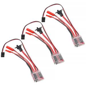 lot 8373 image: 3PCS RC 20A Brushed ESC Motor Mini Speed Controller 2KHz Forward Reverse Brush Brake RC 2S for RC Car Boat Tank