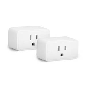 lot 8374 image: Amazon Basics Smart Plug, Matter Compatible, Compatible with Amazon Alexa, Google Home, Apple HomeKit, Matter Hub Required, 2.4 GHz Wi-Fi only, White, X-Pack