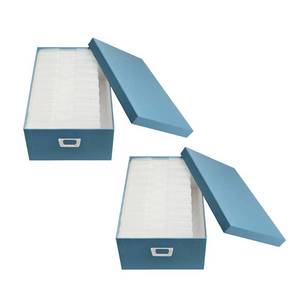 lot 13021 image: novelinks Photo Case 4 x 6 Photo Storage Box, 10 Inner Picture Storage Containers & Photo Organizer Cases, Portable Photo Craft Keeper for Photos, Crafts, Cards (Sky Blue, 2Pack)