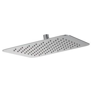 lot 13059 image: Moen Chrome Bathroom 12-Inch Wide Razor Thin Rain Shower Head, S1004