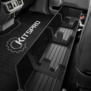 lot 13066 image: KitsPro Rear Truck Underseat Storage Box, Fit 2017-2025 Ford F-250 F-350 F-350 Super Duty and 2015-2025 Ford F-150 SuperCrew Crew Cab Heavy Duty Rear Under Back Seat Box Organizer, Anti Slip