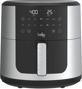 lot 13137 image: bella PRO - SmartCrisp 8-qt. Touchscreen Air Fryer - Stainless Steel