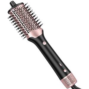 lot 13141 image: slopehill Blow Dryer Brush - Hot Air Brush with High Speed Motor 100,000RPM, Ionic Hair Dryer and Styler Volumizer with Oval Barrel for Hair, 3 Temps,1400W, Black
