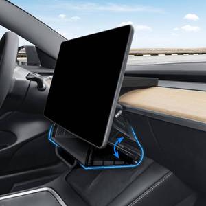 lot 14331 image: Klutchtech Hideable Under Screen Storage Organizer Compatible with Tesla Model Y 2024-2020(Not Juniper)Model 3 2023-2017 Accessories Black (Not Model Y Juniper 2025-2026Model 3 Highland 2024-2025)