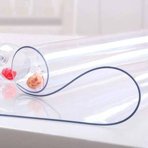 lot 14334 image: NECAUX Custom 12 x 18 Inch Clear Desk Cover Protector, 1.5mm Thick Plastic Desk Pad Mat, Table Cover Tablecloth Protector for Office Computer Writing Desk, Side Table, End Table, Night Stand, Dresser