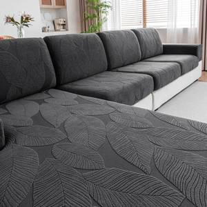lot 14370 image: QIANMEW Couch Covers for Sectional Sofa, Washable Stretch Soft Sofa Cushion Covers L Shape Sofa Slipcovers Anti Slip Furniture Decor Protector for Pets (1PC Back Couch Cover,Dark Gray)
