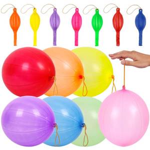 lot 14385 image: rubfac 25Pcs Punch Balloons, Party Favors for Kids, Thickened Heavy Duty Neon Punching Bouncy Balloon for Birthday Goodie Bag Stuffers Exciting Outdoor Play Supply