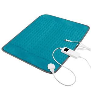 lot 14386 image: Heating Pad for Back Pain & Cramps Relief, Electric Heating Pad for NeckShouldersLegsArmsKnee, 6 Heat Settings, 4 Timer, Auto Off, Machine Washable, Gifts for Men Women(Cyan, 20x24)