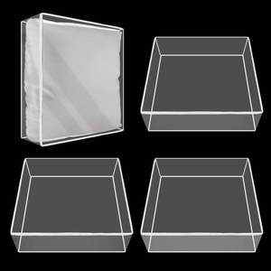 lot 14388 image: HFYZZ 4 Pcs Plastic Sofa Cushion Covers - Clear PVC Waterproof Sofa Couch Covers - Slipcover for Against Cat Dog Clawing Scratching, 28x28x9 Inch, White Edge