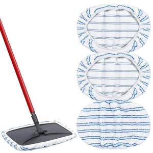 lot 14413 image: Mop Heads Replacements for Ocedar Hardwood Floor N More Microfiber Mop, 3 Pack Mop Refills for O-Cedar Hardwood Floor N More Microfiber Mop, 15 x 8 Flat Dust Mop Heads Pads for O Cedar Mop