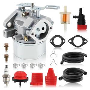 lot 14422 image: Carbhub 640052 Carburetor for Tecumseh HMSK80 HMSK90 HMSK100 LH318SA LH358SA Snow Blower Thrower 8HP 9HP 10HP Engine Tecumseh 640054 640349 Carburetor with Primer Bulb - 640052 Carburetor
